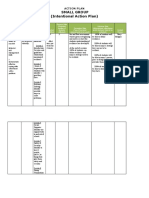 Asca Small Group Action Plan