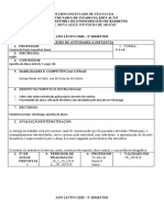 Relatório de Atividades Docente À 31 - 08 A 04 - 09