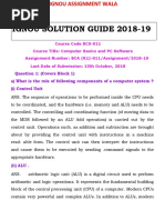 Ignou Solution Guide 2018-19