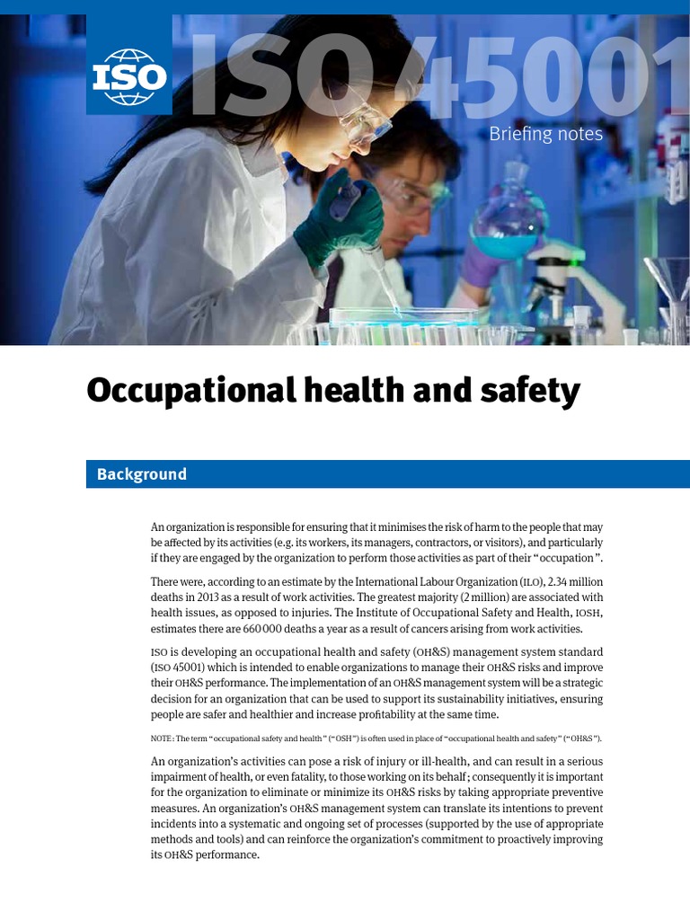 Occupational Health and Safety: Briefing Notes | PDF | Occupational ...