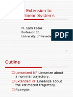 KF Extension To Nonlinear Systems: M. Sami Fadali Professor EE University of Nevada