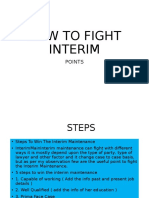 How To Fight Interim