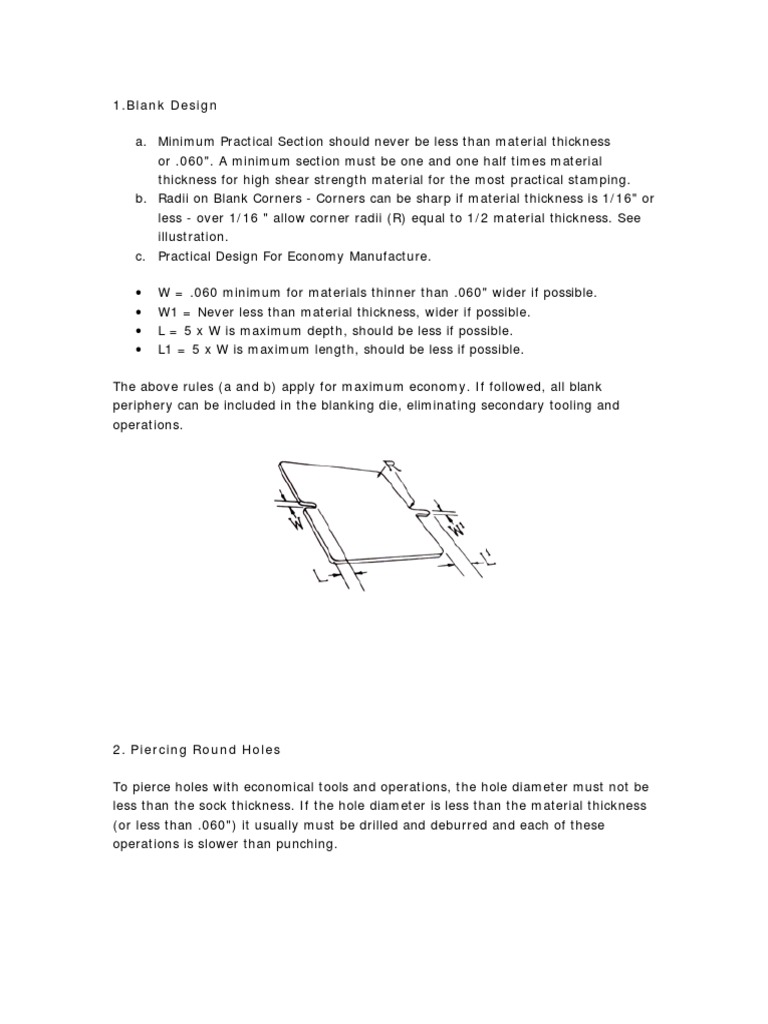 Sheet Metal Design Considerations PDF Sheet Metal Laser