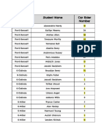 Car Rider Numbers