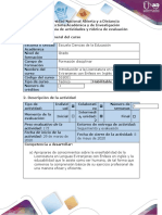 Guía de actividades y rúbrica de evaluación - Tarea 3 - Reconocieminto de perfil del licenciado-2.docx