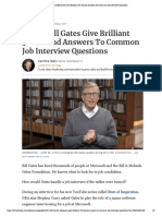 Bill Gates' Brilliant 30-Second Job Interview Answers