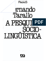 Pesquisa Sociolinguistica - Fernando Tarallo