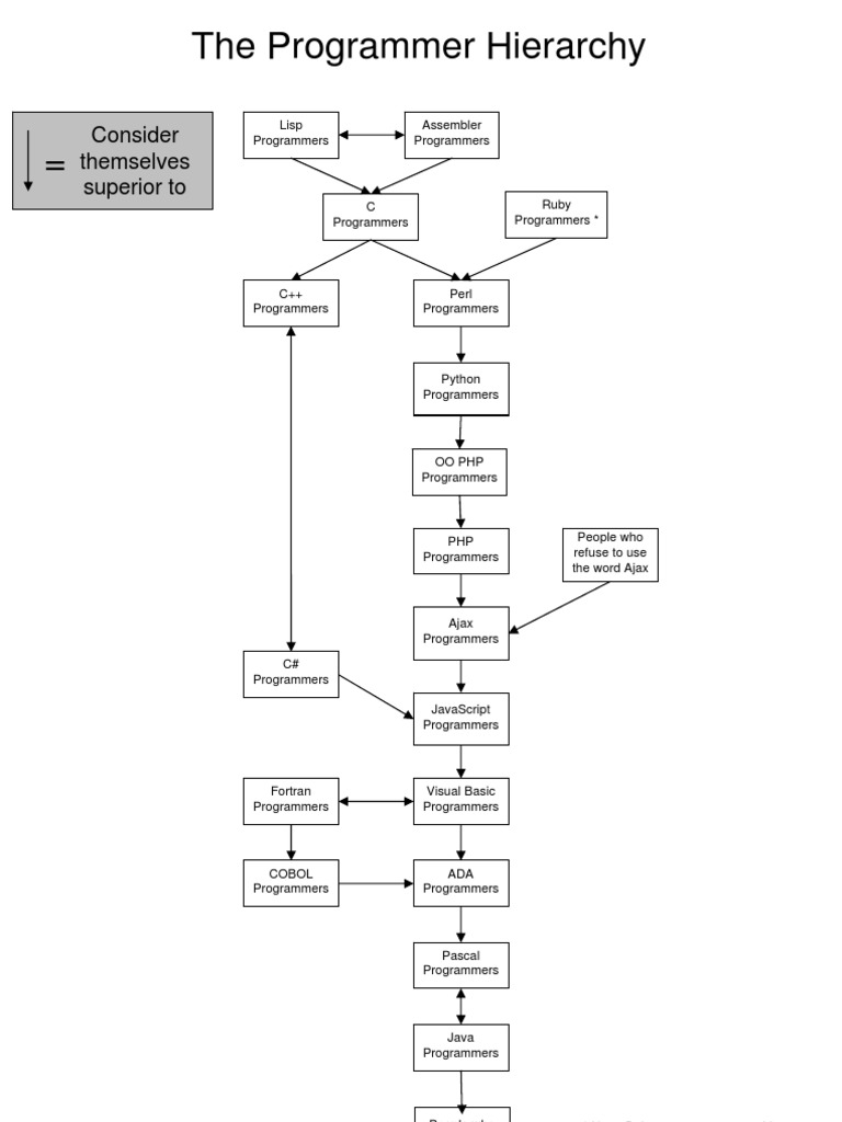 The Programmer Hierarchy | PDF | Programmer | Ajax (Programming)