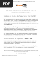 Modelo de Recibo de Pagamento Word e PDF - Portal MEI - Microempreendedor Individual