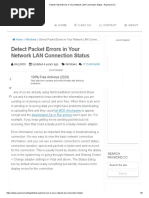 Detect Packet Errors in Your Network LAN Connection Status - Raymond - CC PDF