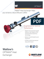 Optimax Heat Exchanger Sales Information Sheet PDF
