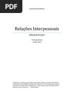 Apostila Relações Interpessoais