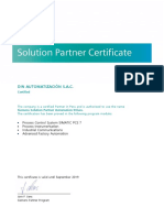 DIN AUTOMATIZACIÓN S.A.C. Certified Siemens Solution Partner