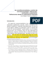 Control de constitucionalidad y convencionalidad Interacción y particularidades