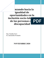 Avanzando hacia la igualdad de oportunidades en la inclusión socio