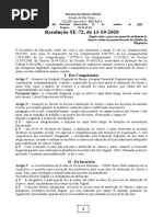 14.10.2020 Resolução SE 72-2020 Processo Anual de Atribuição de Aulas