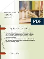 CONTRATO INDIVIDUAL DE TRABAJO (Diapositivas)