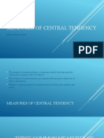 Measures of Central Tendency: Mean, Median, Mode