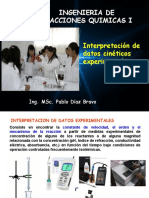 Ingenieria de Reacciones Quimicas I: Interpretación de Datos Cinéticos Experimentales