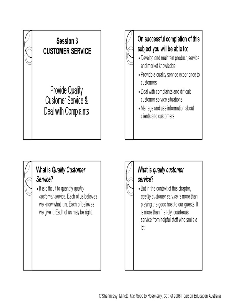 Session 3 - Customer Service | PDF | Consumer Behaviour | Marketing