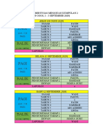 Jadual Bertugas Mingguan Kumpulan 2