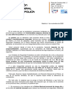 Carta Ministro Situacion Insostenible