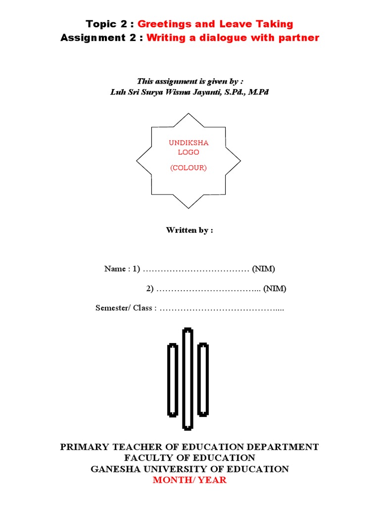 Dialogue Assignment: Greetings & Farewells | PDF | Career & Growth ...