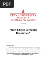 "New Editing Computer Requisition": Proposal