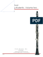 Clarinet Method For Beginning Students Volume Two