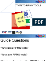 1 - RPMS - Tools at Dr. Boquite & M. Celo