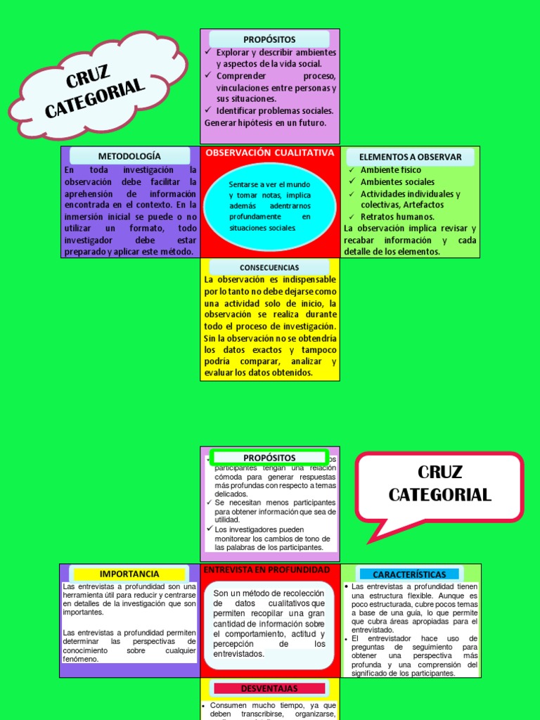Cruz Categorial Pdf Observacion Conceptos Psicologicos