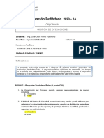 Evaluación Sustitutoria 2020 - Gestión de Operaciones PDF