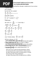 Module II - Lecture Notes 1 - Isentropic Flow - Area Variation With Mach Number