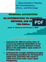 Chapter 12 - Shareholders' Equity: Capital Contributions, Distributions, and Earnings