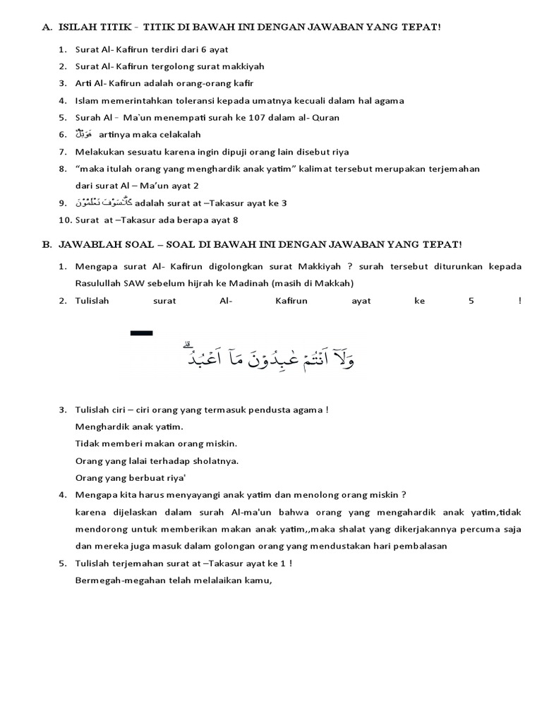 Download 66+ Contoh Surat Al Kafirun Tergolong Dalam Surat Gratis