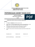 Final Exam Paper 2 Form 2