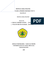 Proposal Kerja Praktek PT Pertamina (Persero) Refinery Unit Vi Balongan