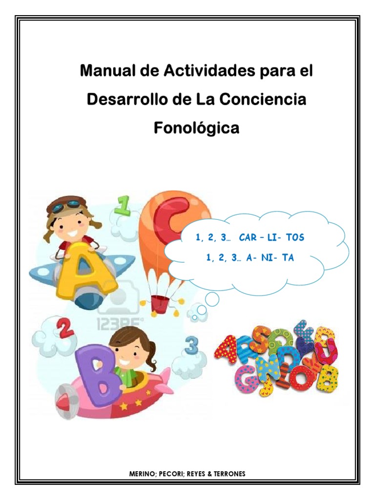 Actividades de Conciencia Fonológica | PDF | Sílaba | Voz humana
