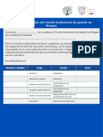 Acta Del Comité Institucional de Gestión de Riesgos A 2019 PDF