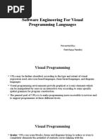 Software Engineering For Visual Programming Languages: Presented By: Parichaya Pandey