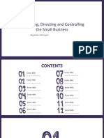 Organizing, Directing and Controlling The Small Business: Jessa Basadre & Loren Ranque