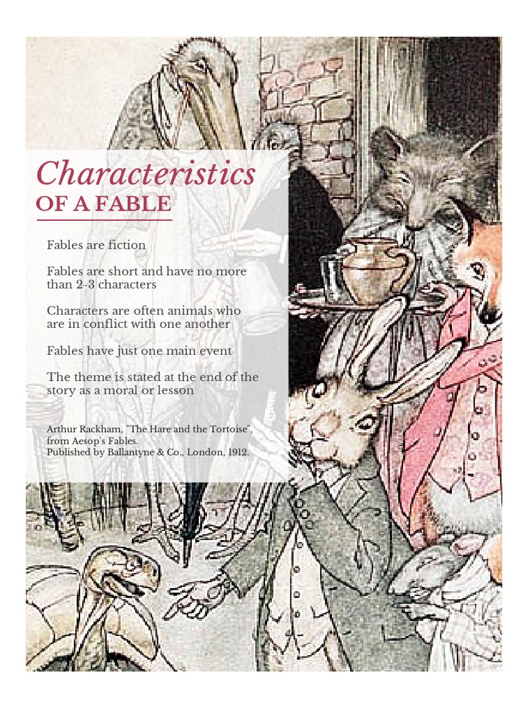 Characteristics of Fables Explained | PDF | General Fiction