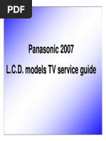 Panasonic 2007 LCD Models TV Service Guide PDF