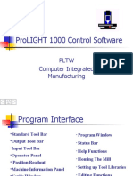 Prolight 1000 Control Software: PLTW Computer Integrated Manufacturing
