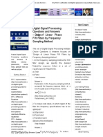 Digital Signal Processing Multiple Choice Questions and Answers