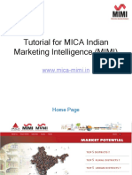 Tutorial For MICA Indian Marketing Intelligence (MIMI)