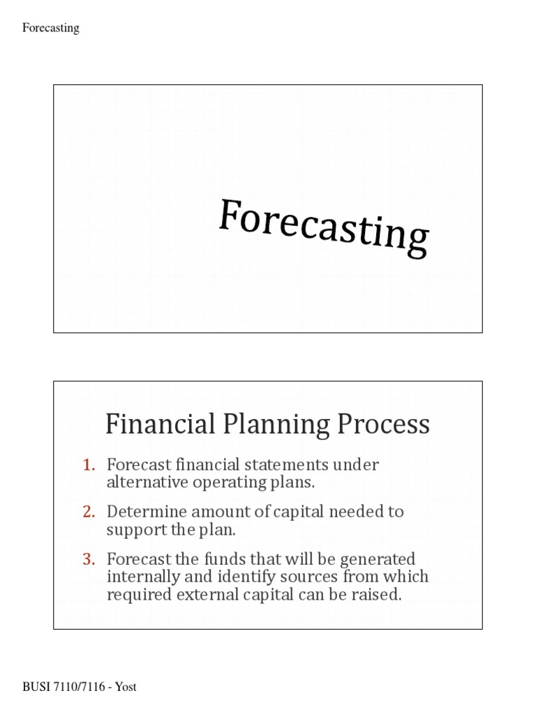 Financial Planning Process: Forecasting | PDF | Retained Earnings ...