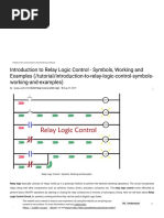 Introduction to Relay Logic Control - Symbols, Working and Examples