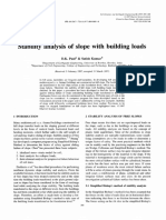 Stability Analysis of Slope With Building Loads