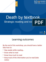 Death by Textbook: Strategic Reading and Note-Taking